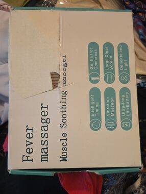 Fever Massager Muscle Soothing Device - Teal & White Packaging